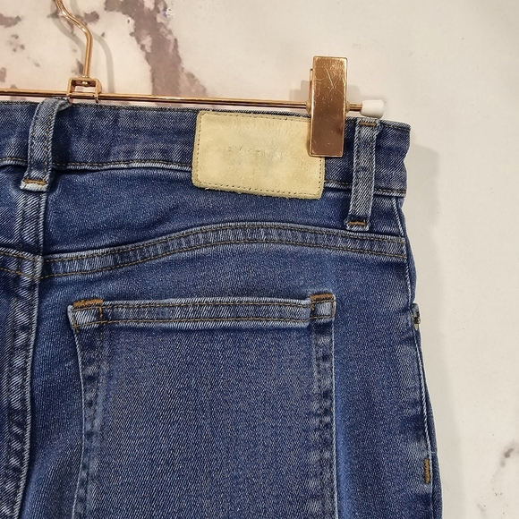 Everlane Jean Women 25 Regular Curvy High Rise Skinny Denim Crop Medium Wash - Picture 9 of 10